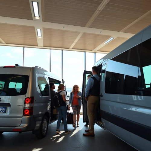 Private taxi cab at Cancun airport offering convenient and reliable transportation services to hotels in Cancun and Riviera Maya.